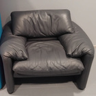Cassina Maralunga -nahkanojatuoli – 3 kpl - pikkukuva 3