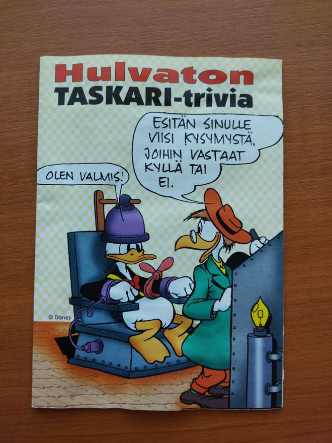 Aku Ankan taskukirja 255 liite - Hulvaton taskari-trivia