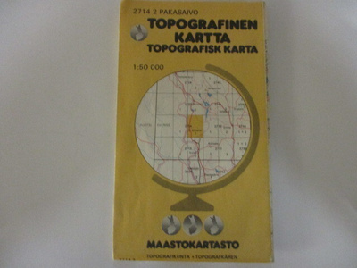 PAKASAIVO TOPOGRAFINEN KARTTA 1:50000