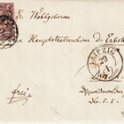 1860 SACHSEN 1Thalerin merkki upeassa kirjeessä - pikkukuva 1