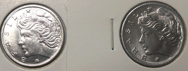 Brazil. 2 centavos 1969 ja 1975.