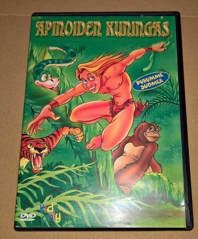 APINOIDEN KUNINGAS  ANIMAATIO PIIRRETTY  DVD PUHUMME SUOMEA