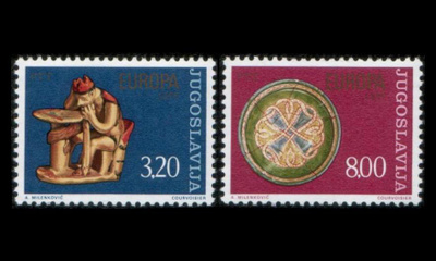 Jugoslavia 1635-6 ** Europa käsitöitä (1976)