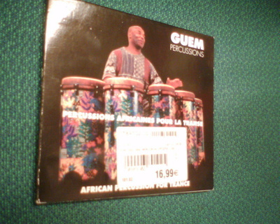 CD : GUEM : African Percussion for Trance ( sis. pk:t )