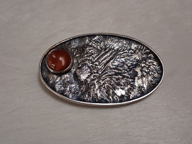 Vintage Venäläinen desing hopea rintakoru rintaneula solki