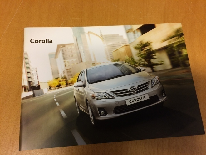 Myyntiesite - Toyota Corolla - 11/2010