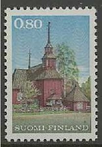 1970 M63  80p Keuruun kirkko ++