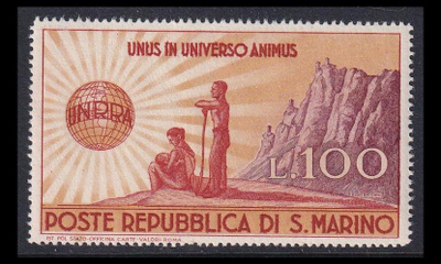 San Marino 350 ** UNRRA-apu (1946)
