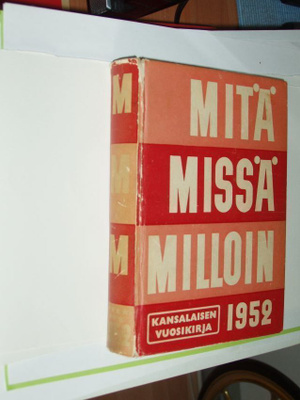 Kirja - Mitä Missä Milloin 1952