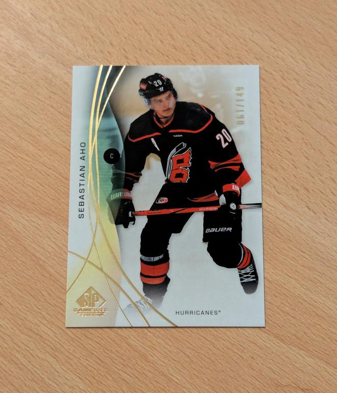 2024-25 SP Game Used Sebastian Aho Gold /149