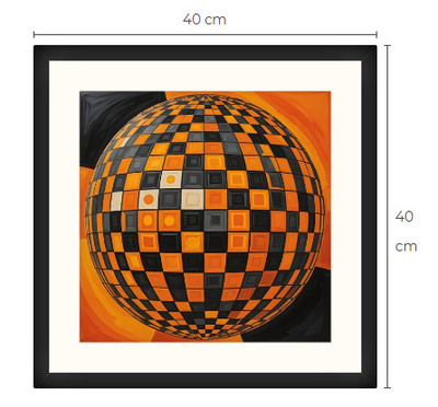 Uusi uniikki abstrakti art print taulu 40 cm x 40 cm