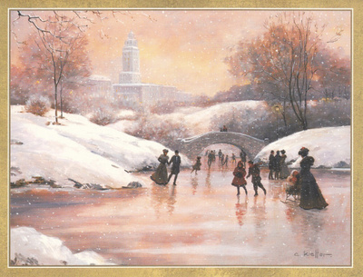 Christa Kieffer: Keskuspuisto (isohko taittokortti)