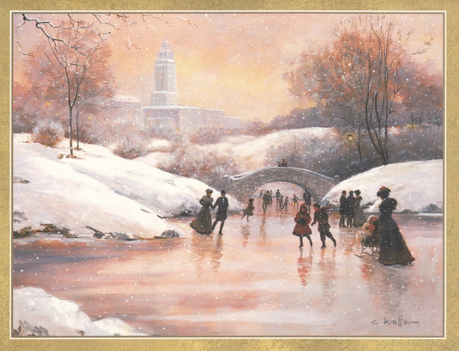Christa Kieffer: Keskuspuisto (isohko taittokortti)