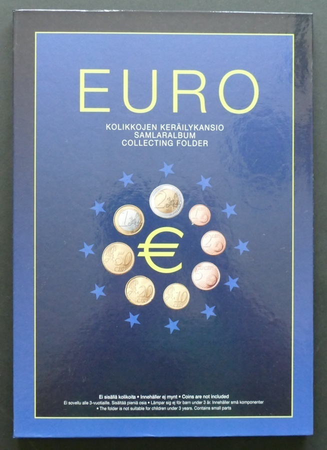 Eurokolikkojen keräilykansio ja 41 kpl kolikkoita