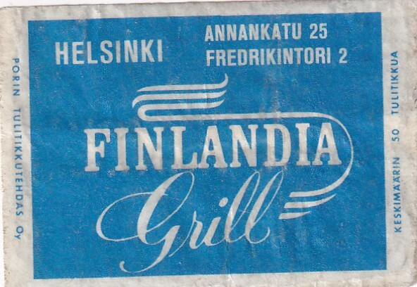 Helsinki, FINLANDIA Grill,   s85