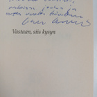 Ilkka Kantola : Vastaan, siis kysyn : paimenkirja (signee... - pikkukuva 3