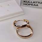 Hopeiset Korvarenkaat 18k Kullattua Hopeaa - pikkukuva 1