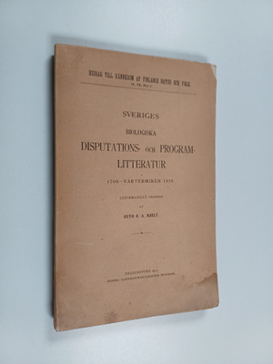 Otto Edvard August Hjelt : Sveriges biologiska disputatio...
