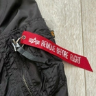 ALPHA INDUSTRIES BOMBER JACKET KOKO XXXS BLACK - pikkukuva 2
