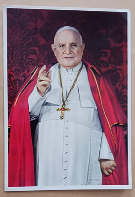 Paavi, Pyhä Johannes XXIII, väripk, p. 1962 Ruotsiin