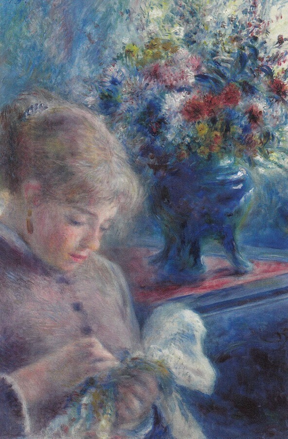Auguste Renoir: Nuori nainen ompelemassa