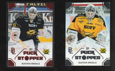 Gustavs Grigals Puck Stopper silver + red versio Saipa