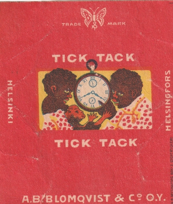 VANHA KARAMELLIPAPERI - TICK TACK BLOMQVIST ET CO (K15-S88)