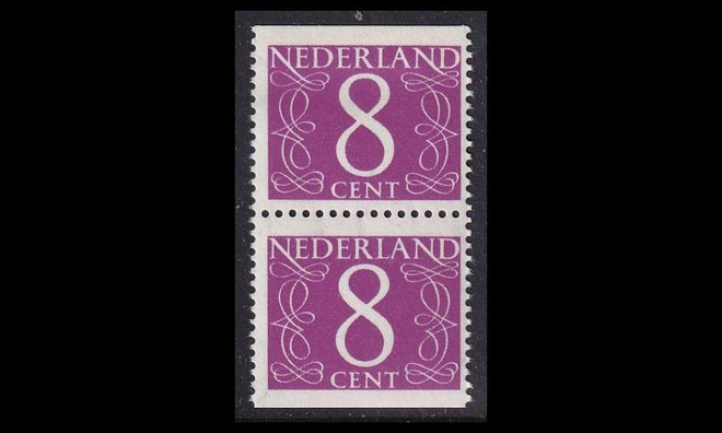 Alankomaat 691DD ** Käyttösarja 8 C vihkopari (1957)