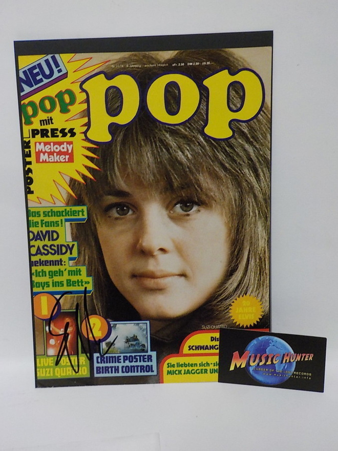SUZI QUATRO NIMIKIRJOITUS
