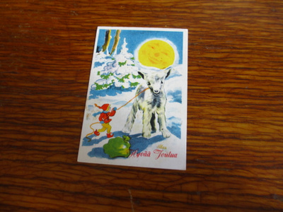 6x9 pk tonttu lammas kuutamo käsiposti