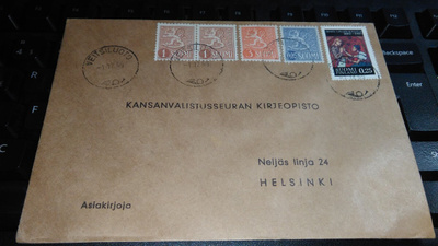 Veitsiluoto M-54/M-63/JM sekapostite 1965 26/8