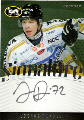 2011-12 Cardset JOONAS DONSKOI Kärpät Signature nimmari