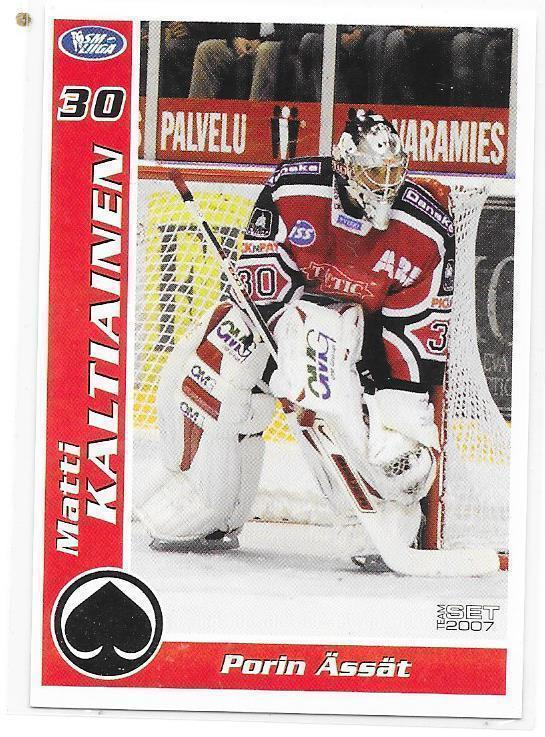 2006-07 Ässät TeamSet #1 Matti Kaltiainen MV