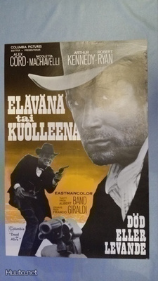 Elävänä tai kuolleena Vanha Elokuvajuliste Robert Ryan