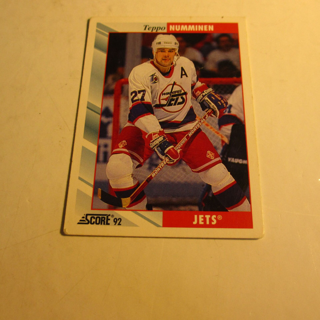 score 92 lätkäkortti jets teppo numminen