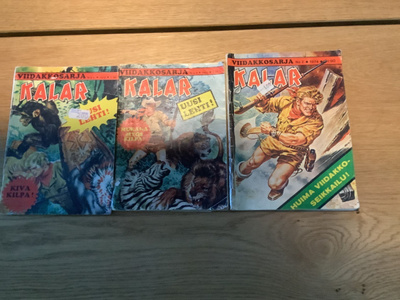 Kalar. Viidakkosarja 1 ja 2/1972 sekä 2/1974.