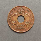 East Africa,five cents 1943 - pikkukuva 1