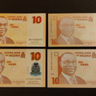 Nigeria 10 Naira, 4kpl erilaisia, UNC - pikkukuva 1