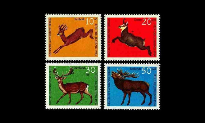 Berlin 291-4 ** Hirvieläimiä (1966)