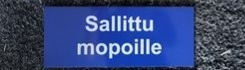Sallittu mopoille (Kyltti), uusi