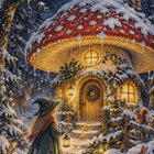 Kärpässienitalo lumen peitossa - pikkukuva 1