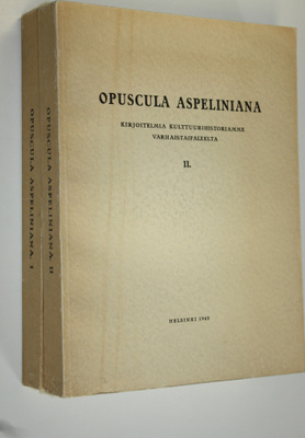 J. R. Aspelin : Opuscula Aspeliniana 1-2 : kirjoitelmia k...