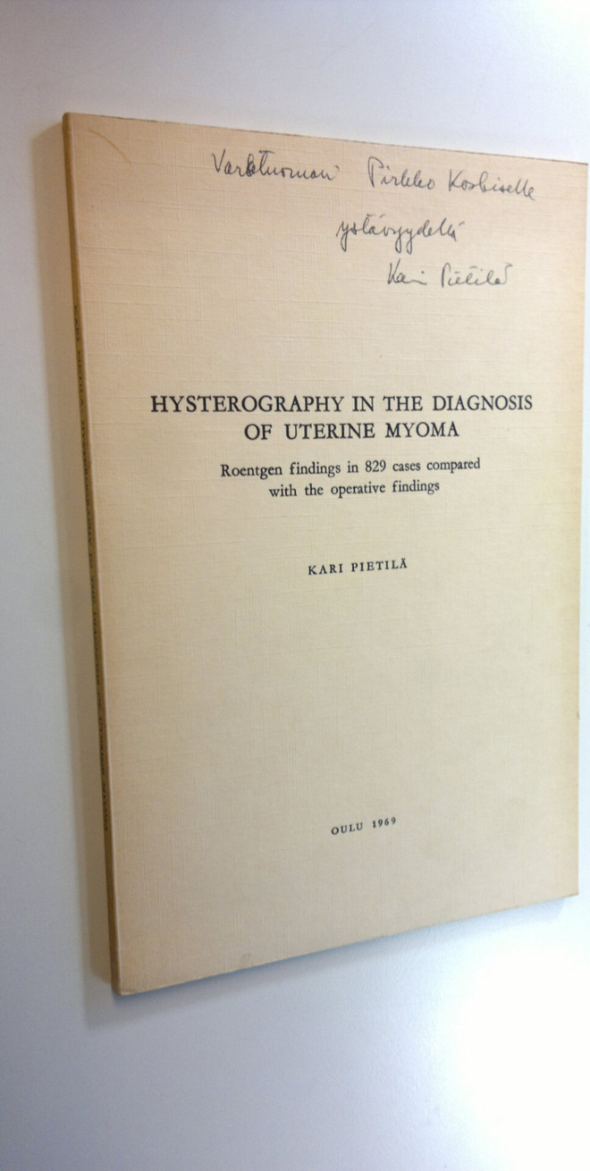 Kari Pietilä : Hysterography in the diagnosis of uterine ...