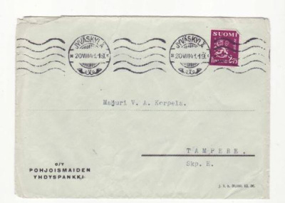 FIRMAKUORI JYVÄSKYLÄ -TAMPEREN SUOJELUSKUNTA ESIKUNTA 1941