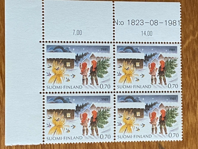 JOULU 0,70MK 1981 NUMERO NELIÖ**