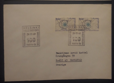 1969  Kouluhallitus FDC merkkiparilla
