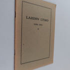Lahden lyseo X : 1930-1931 - pikkukuva 1
