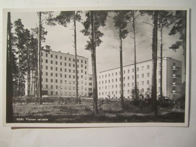 VANHA Postikortti Pori 1950-l Alkup.Mallikappale