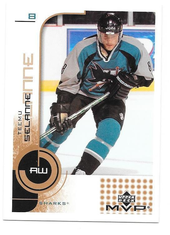 2002-03 Upper Deck MVP #157 Teemu Selänne San Jose Sharks