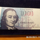 1000 mk 1986  Ilman Litt.  8010602942  ALE /Pun  taittamaton - pikkukuva 1
